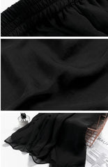 Women’s High-Waist Chiffon Wide-Leg Pants – Spring/Summer Plus Size