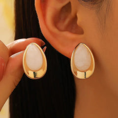 Elegant Dripping Oil Earrings – Luxury Women’s Fashion Jewelry