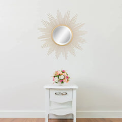 European Decorative Mirror Metal Wall Decorations Gold Sunglasses Creative Living Room Background Wall Decoration Home Decor