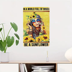 Be Kind to Your Mind Retro Tin Signs Inspirational Quotes Wall Art Sign Muse Vintage Home Room Garden Decor Hippie Girl Poster