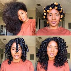 10pcs Hair Cold Roller Heatless Curling Curlers Hair Heatless Curling Rods Magic Hair Curlers Without Heat Wave Curly Perm Rods