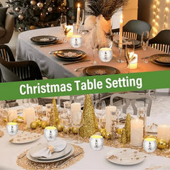 Disco Hall Candle Holder, Glass Candle Holder, Flower Pot Tea Lamp, Used for Wedding Party Decoration (excluding Candles)