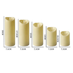Remote LED Pillar Candle USB-C Rechargeable Atmosphere Light & Timer For Wedding Party Yellow LED Bedside Night Lamp Tealight