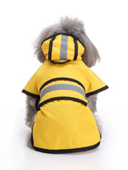 Keep Your Pet Dry And Comfortable - Adjustable Waterproof & Windproof Dog Raincoat!