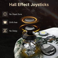 EasySMX X15 Wireless Gamepad Bluetooth Gaming Controller Compatible with PC/NS/TV/Phone/Steam RGB Hall Effect Black Myth Wukong