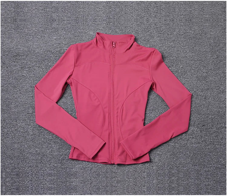 Women Sport Jacket Long Sleeve Shirt Workout Coat
