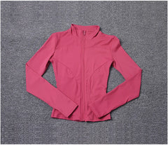 Women Sport Jacket Long Sleeve Shirt Workout Coat