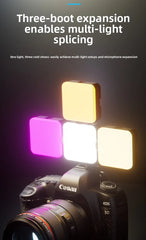 RGB Pocket Light Outdoor Photography Fill Light Live Streaming Photo Camera Full Color Photography Light