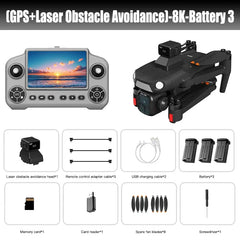 Original new A1R GPS Drone 4K Professional 8K HD Dual Camera Brushless Motor 5G WIFI FPV Foldable RC Quadcopter Helicopter toys