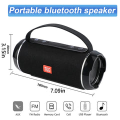 Subwoofer Caixa De Som Bluetooth Speaker Portable Sound Box Music Wireless Woofer Bass Computer PC TV Radio FM 10W Powerful Big