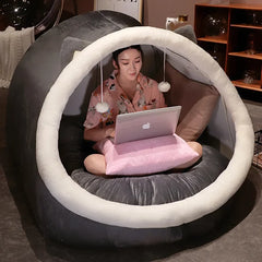Lazy Person Corner Sofa On The Ground Cat's Nest Christmas Cushions Sitting Cushion Cute Oversized Adult Child Plush Tent Cozy House Living Room Furniture