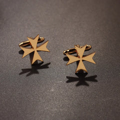 1Pair  Stainless Steel Cufflinks Men  Cuff ButtonLion Eagle Cross Sikh Symbol  For Wedding Shirt Badge Pin Business Shirt Cuffli