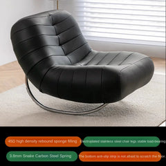 XD Caterpillar Corner Sofa Togo Balcony Casual Single Chair Living Room Internet Famous Wrought Iron Retro Rocking Chair Lazy Sofa Living Room Furniture