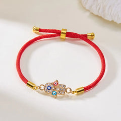 Turkish Evil Eye Bracelets For Women Men Handmade Braided Black Red Rope Lucky Bracelet Fashion Couple Friendship Jewelry Gifts