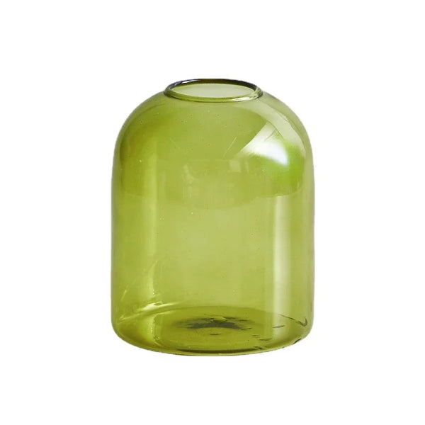 Candle Holder for Pillar Candles Stand Home Decor Colorful Glass Decorative Bottle Jar Storage Bowl