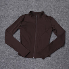 Women Sport Jacket Long Sleeve Shirt Workout Coat