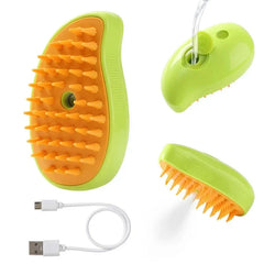 3-in-1 Steam Pet Brush – Spray Massage Grooming Comb Pet Shop