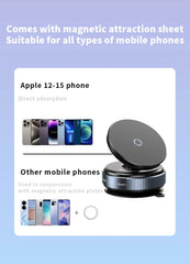 Magnetic Suction Phone Mount 360° Adjustable Vacuum Foldable Phone Holder Car Mounted Adsorption Bracket Universal Car Bracket