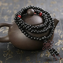 6/8mm Natural Sandalwood Buddhist Buddha Meditation Beads Bracelet For Women Men