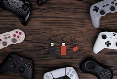 8BitDo USB Wireless Bluetooth Adapter 2 Receiver for Nintendo Switch 1, 2 PS1 Raspberry Pi Mini PS4 Controller for PS5 Handle