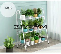 3-Tier Iron Plant Stand – Indoor Balcony Flower Pot Rack Home Decor