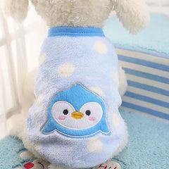 Cartoon Fleece Pet Cat Clothes Winter Warm Pet Dog Vest Puppy Cat Sweater Dog Clothes For Small Dogs Cats Coat Jacket Pet Shop Pet Clothing