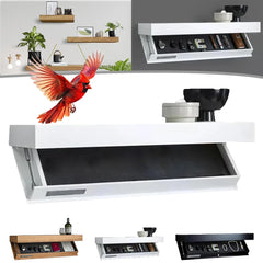 Modern Minimalist Wall-mounted Wine Cabinet Wall Rack Storage Rack Suspended Wall Rack Hidden Floating Shelf Home Decoration Kitchen & Dining Furniture