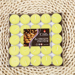 50pcs gift box candlelight small candles create a festive atmosphere. Small candlesticks, smokeless and odorless