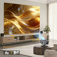 XIWBSY 45000Lumens Google TV Projector Portable Projector 4K Android 14.0 Daylight Projector 8K Video Home Theater  Projector