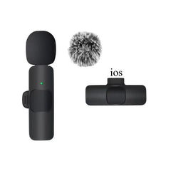 Wireless Lavalier Microphone Mini Mic for iPhone Android Live Broadcast Gaming Phone Audio Video Recording Wireless Portable Mic