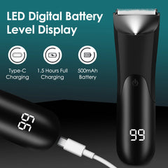 Men’s Body Hair Trimmer Groin & Beard Electric Shaver