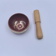 Buddhist Sound Bowls Therapy Meditation Mindfulness Yoga Ornaments Colorful Nepal Tibetan Singing Bowl Chakras Handmade Copper
