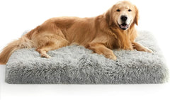 Extra Large Dog Bed, XL Orthopedic Egg Crate Foam Dog Bed with Removable Washable Cover, Waterproof Dog Mattress Nonskid Pet Shop