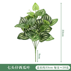 Fake Plant Home Living Room Decor Simulation Green Eucalyptus Leaves Jungle Arrangement Flower Arrangement Accessories