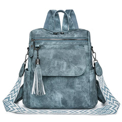 Ladies Daypacks Fashion Backpacks Women Big Travel Bagpack Large School Bags for Girls Solid Color Leather Rucksacks Female