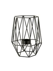 1pcs Metal Hexagon Geometric Design Tea Light Votive Candle Holders, Iron Hollow Tea Light Candle Holders for Vintage Wedding Ho