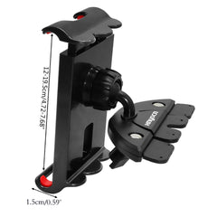 Universal 4 - 11 inch Tablet Holder Car CD Slot Tablet Bracket Mobile Phone Holder Mount Stand Rotatable For iPad Samsung Pad