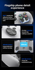 G6 Wireless Mobile Game Controller with Hall Trigger and Hall Joystick Supporting Switch/PC/Android/iOS