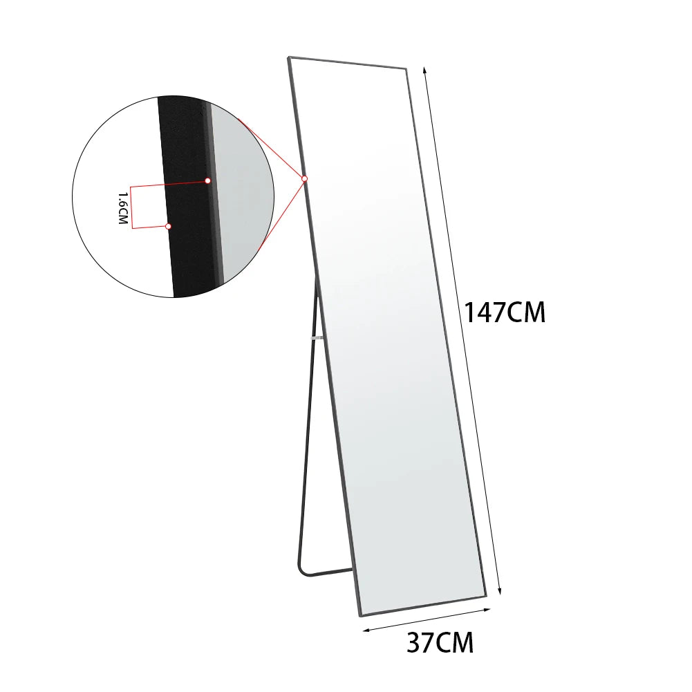 【Breeins】Rectangular Full Length Mirror Freestanding Hanging Multi Color Size Bedroom Livingroom Bathroom Home Decoration