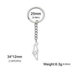Lucktune Israel Star of David Pendant Keychain for Women Men Stainless Steel Jewish Keyring Judaism Jewelry Gift Wholesale 2025