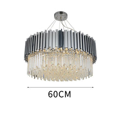 Luxury Crystal LED Ceiling Lamp Modern Gold Silver Living Room Chandelier Home Decoration Dining Room Pendant Lights