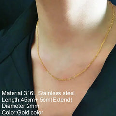 Y2K Boho Cross Our Lady Necklace for Women Golden Jesus Angel Choker Diy Pendant Stainless Steel Chain High Quality Jewelry