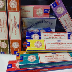 12box/6box Satya India Stick Incenses White Sage Sandalwood Palo Santo Peruvian Sacred Wood Aromatherapy Home Incense NAG Champa