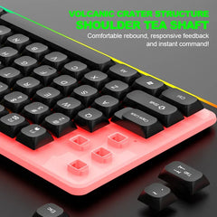 NG GTX350 Gaming Keyboard Mouse Combos Computer Laptop Backlight Gamer Kit LED Wired Usb Keyboard GTX350 Set-Black