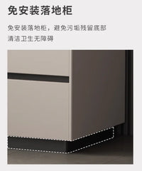 Italian Minimalist Bedside Table with Drawers Bedroom Furniture