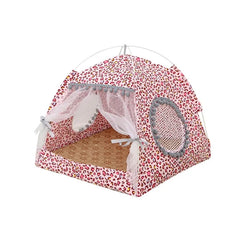 Pet Cat Tent Summer Cave Hut Cat Sleep House For Kitten Puppy Playpen Cage Basket Cat Nesk Kennel Small Dog House Bed Pet Shop