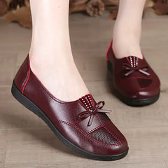 Women’s Leather Flats Classic Casual Loafers