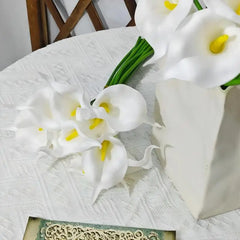 PU Calla Lily Simulation Flower Home Decoration Floral Arte Set Decoration Wedding Bouquet Diy Home Decor, Plants & flowers