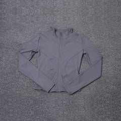 Women Sport Jacket Long Sleeve Shirt Workout Coat