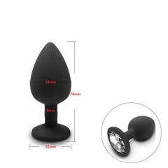 4pcs Soft Silicone Anal Plug Mini Erotic Bullet Vibrator Butt Plug Sex Toy for Men Women Gay Couples Anal Prostate Stimulator